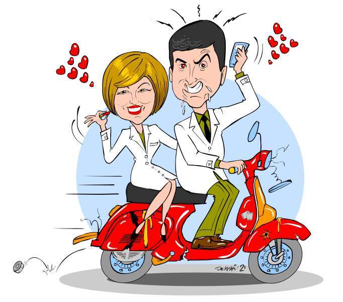 Caricature divertenti disegni umoristici