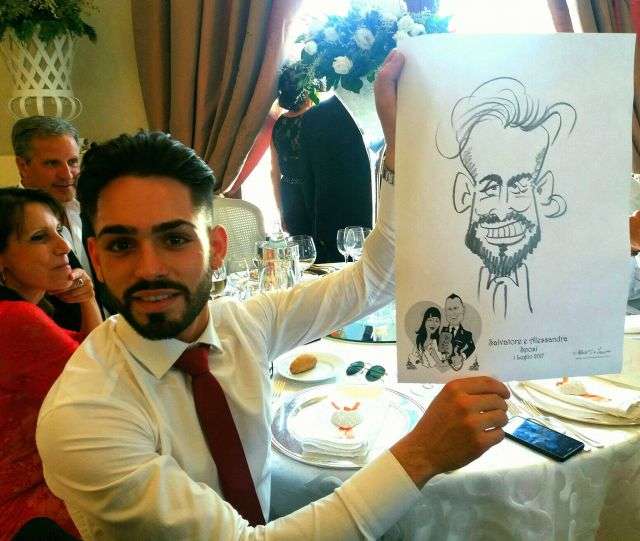 Video Caricature dal vivo